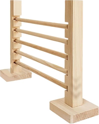Citybabyラビットジャンプバー、32.5x7x21.2cmウサギハードル、ウサ-ギ障害ゲーム、ペット木製トレーニングジャンプバー、ウ-サギジャンプおもちゃ、バニージャンプゲーム、障害物ゲーム、高さ調整可能な動物のおもちゃ