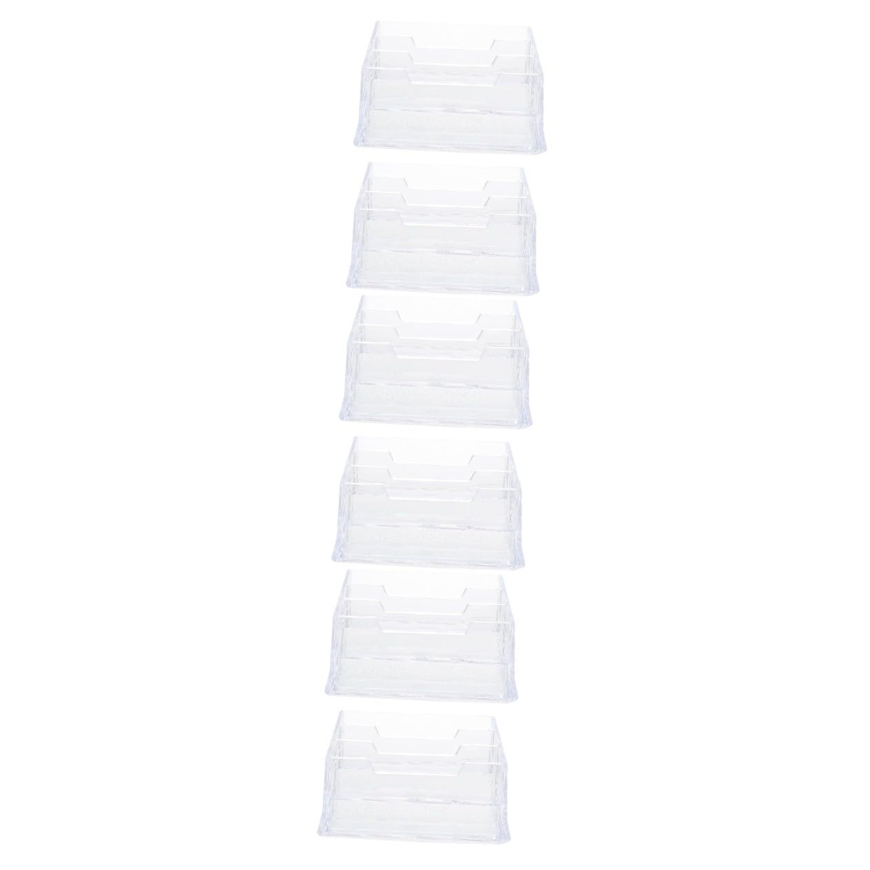 3 Series Soporte Para Tarjetas Plástico Transparente Organizador De Escritorio Para Oficina Almacenamiento De Tarjetas De Visita Para Recepciones Y Exposiciones 2 Piezas X 3