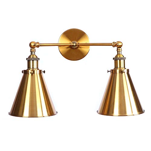 Lampe murale rétro Edison en métal à brancher pour gagner de l'espace