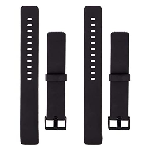 Pulseira de relógio UKCOCO compatível com Fitbit Inspire HR/ACE2 – Pulseira de reposição de silicone para relógio esportivo para homens e mulheres, 2 peças (tamanho G)