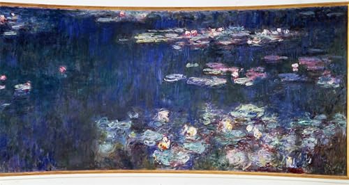 Lienzo de Monet Nympheas Green Reflections: pintura mural de alta fidelidad 60x90cm