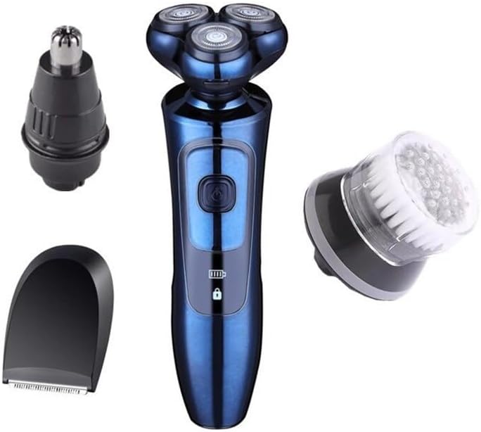 Head Shaver for Men, Professional Mens Electric Shavers Razor 3D Beard Trimmer Rotary Facail Head Shaver for Men Sideburn Nose Trimmer Adult Razor