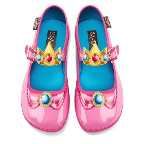 Image of Hot Chocolate Design Chocolaticas Princess Women's Mary Jane Flat Multicoloured HCD 41, Princess, 9 UK