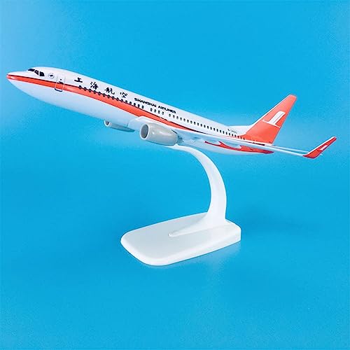 Aviones de fundición a presión Boeing B737-800 de Shanghai Airlines, regalo para maquetistas 6