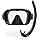 Cressi Mask & Snorkel Combo para Snorkel - Ligero y Cómodo con Alto Rendimiento - Z2S & Corsica - Diseñado en Italia