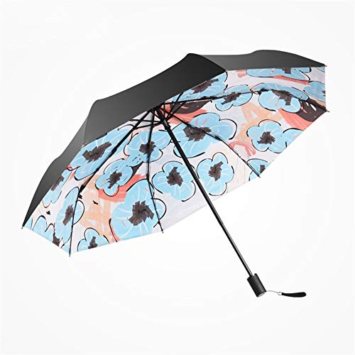 W Reise Regenschirm Netter Graffiti Regenschirm Weibliche Luxus Non Automatic Regenschirm-Regen-Zahnrad/Regenschirm guardaWomen Parasol (Color : Picture Color, Size : XL)