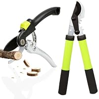 YRTSH 2-Piece Pruning Loppers & Pruners with Gear System