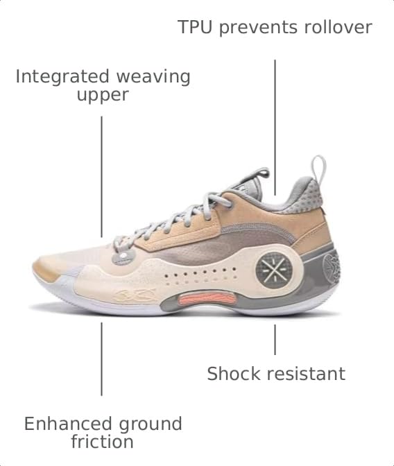 Image of LI-NING Way of Wade 10 Men's Basketball Shoes Professional Shock Absorption Sports Sneakers