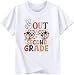 YZMI 2nd Grade Graduation Shirt Boys Girls Peace Out Second Grade Tshirt Class of 2025 Graduation Gifts for Kids White