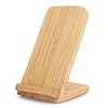 Houten draadloze oplader, 10W draagbare snelladende telefoonstandaardbeugel Draadloze oplaadstandaard Ondersteuning Qi…