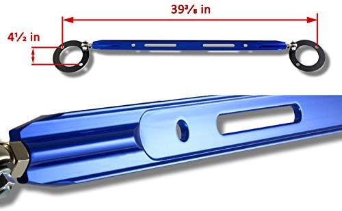 Rear Upper Strut Brace Tie Bar fit for compatible with 1992-2001 Honda Prelude, Blue CNC Aluminum Brace Tower Bar Arm (Blue)