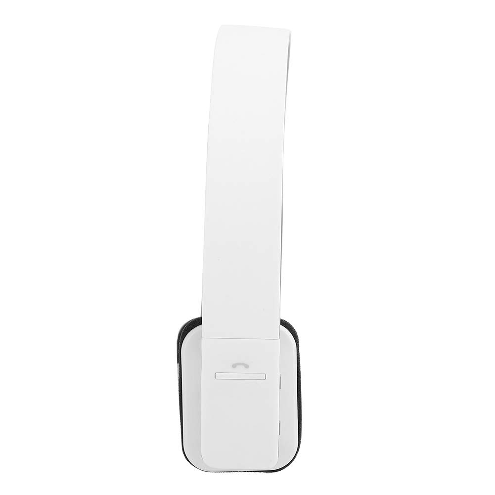 Goshyda Cuffie, Cuffie Vivavoce Ergonomiche Senza Fili Bluetooth Stereo con Bassi Potenti e Microfono, per Sport all'Aria Aperta Running Fitness(Bianca)