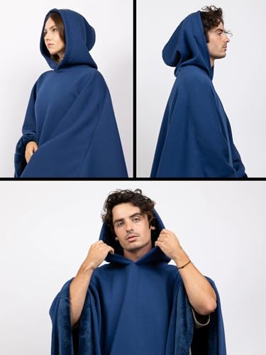 Image of FREE THE SHEEP Eden Hoodie - Oversized Weighted Hoodie Cloak with Ultra-Soft Faux Fur Liner