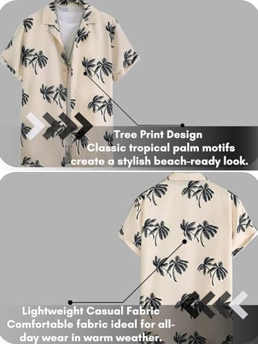 Image of Leriya Fashion Men's Polycotton Regular Fit Casual Stylish Printed | Formal Printed Half Sleeve Shirt |Summer Button Down Shirts for Men