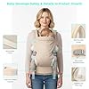 CycleMore Baby Carrier Newborn to Toddler - Soft Structured Carrier with Hip Healthy Design, 3 Carry Positions Options, Ergonomic Backpack Design with Lumbar Support (7-35lbs) Ivory #3