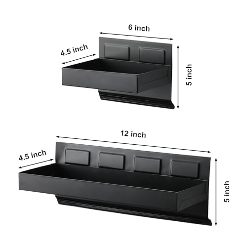 Image of Mayouko Magnetic Toolbox Shelf, Tray and Holder, 4-Piece Magnetic Toolbox Tray Set Tool Box Cabinet Side Shelf Storage, Workshop