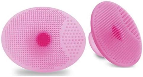 Facial Cleansing Pads, Soft Silicone Face Scrubbers Exfoliators Face Cleansing Tool, Perfect for Massage, Washing Pore Cleanser, Blackhead Removing, Exfoliating and Baby Shower (Pack of 1)