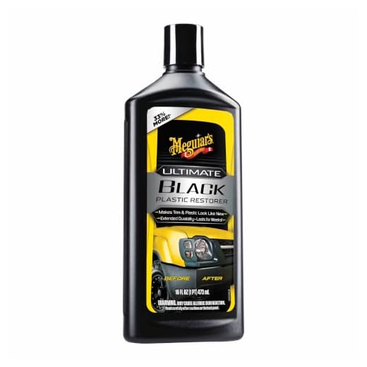 Meguiar's G15812EU Ultimate Black Plastic Restorer Kunststoffpflege, 355ml