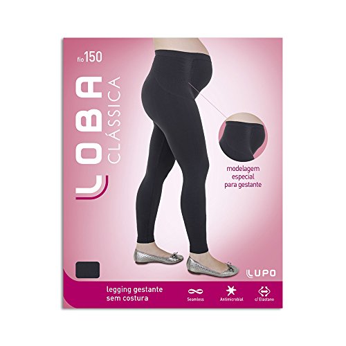 Calça Loba Legging Gestante Fio 150 (Adulto) Tamanho: M | Cor: Preto