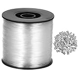 Beatifufu 透明高強ナイロン釣り糸 耐摩耗クリアライン 目立たないハンギングストリング クラフトや釣り用強靭コード