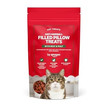 by Amazon Katzen-Leckerlis  Anti-Haarball-Kissen Rind und Malz 70 g