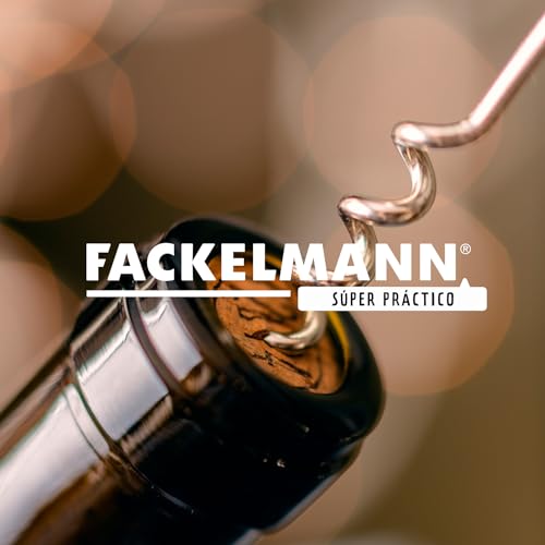 Fackelmann Sacacorchos de Camarero con Corta Cápsulas, Sacacorchos Manual, Sacacorchos Clásico, Accesorios para Vino, Abridor de Botellas, ABS y Acero Inox, Color Negro, 13x3,6 cm, 1 ud. - imagen 7