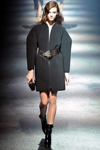 Holiberty Ladies Vintage Leather Waist Belt Womens Elastic Wide Western Belts for Dress Jeans Studded Punk Cowgirl Cinch Belt3