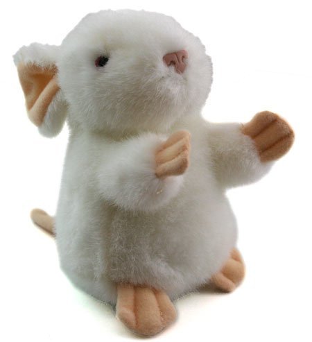 White Mouse Soft Toy - 13 cm