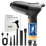 Elektrische Staubgebläse mit 100000 U/min, 3-Gang Druckluftspray, Die Mini Gebläsedüse saugt Luft an, USB-Wiederaufladbares Reinigungsset für PC, Tastatur, Auto, Elektronik, Haus, Outdoor und Auto