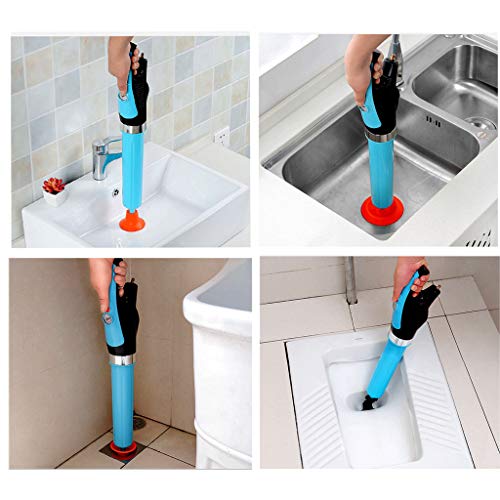 Toilet Luchtdrukplunjersets Luchtafvoerblaster Automatische expansieplug Hogedrukpijpleiding Bagger verdikte luchtuitlaat met 4 rubberen koppen voor gootsteen, badkamer, vloerafvoer - Afbeelding 6