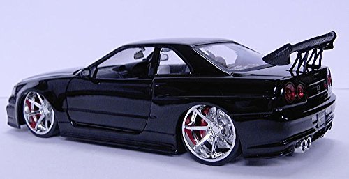 Jada 1:24 BIGTIME KUSTOMS Nissan Skyline GT-R BNR34 miniatura 3