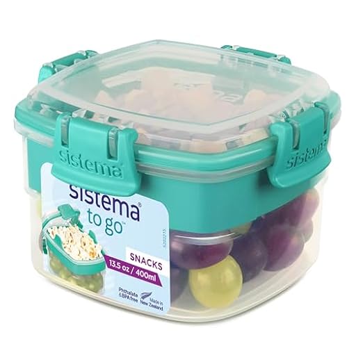 Sistema Snacks TO GO recipiente para guardar alimentos | 400 ml | Tarrina pequeña para aperitivos con compartimentos | Sin BPA | colores surtidos | Ya disponible en tu tienda friki favorita! En mundofriki.es! Sistema Snacks TO GO recipiente para guardar alimentos | 400 ml | Tarrina pequeña para aperitivos con compartimentos | Sin BPA | colores surtidos | Ya disponible en tu tienda friki favorita! En mundofriki.es!