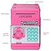 Adsoner Toy Piggy Bank, Electronic ATM Password Cash Coin Can Auto Scroll Paper Money Saving Box Gift for Kids (Light Pink)