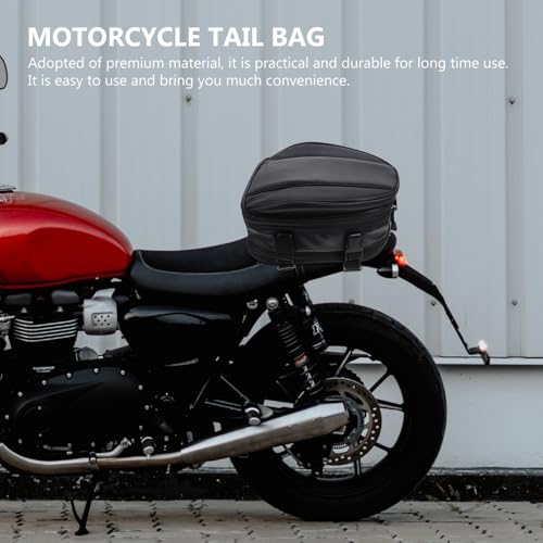Bolsa trasera impermeable para motocicleta y porta casco, bolsa multipropósito para asiento trasero de moto para conducción al aire libre y deportes de motor miniatura 5