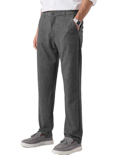 Pantalon rayé pour homme The Souled Store en polyester élasthanne coupe régulière