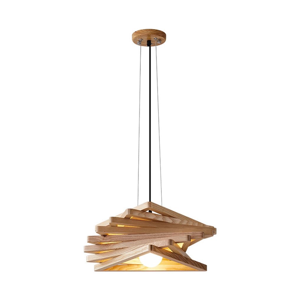 SXECAEPS Modern creative chandelier Farmhouse Pendant Light, Wooden Hanging Light Fixtures For Kitchen Island, Ceiling With Cage, Island Fixture, Fixture