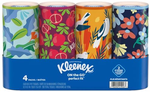 Image of Kleenex Perfect Fit Facial Tissues, 50 ct, 4 Pack