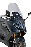 Pare-brise scooter haute protection (58,5 cm) compatible avec TMAX 560 2022/2025 transparent. Produit par Ermax Image indicative la coloration du produit est transparente. Fabriqué par Ermax entreprise européenne leader dans le secteur de la moto plug and play - Facile à monter. Produit de haute qualité