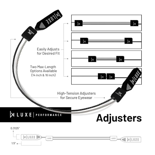 Image of Glasses Strap- Eyewear Retainer, Sunglasses Strap, Eyeglasses Strap, Adjustable Cable Straps, Glasses Holder
