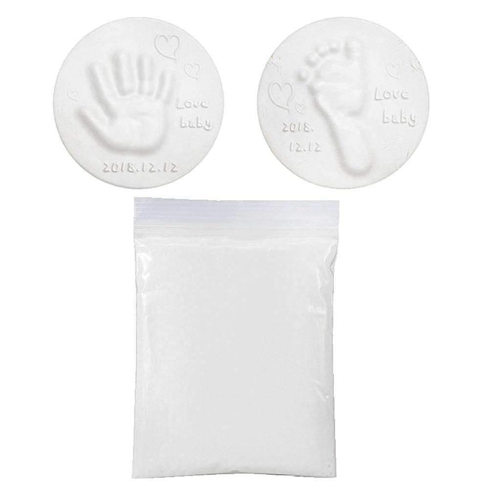 kit huellas bebé, suave no tóxica registro crecimiento infantil 20 g con instrucciones for recién nacidos padres y regalos familiares