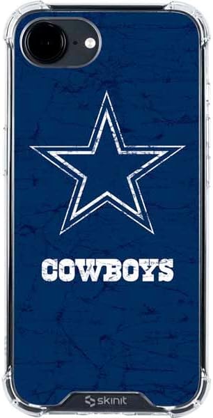 Skinit Clear Phone Case Compatible with iPhone 16e - Officially Licensed NFL Dallas Cowboys Large Logo Design