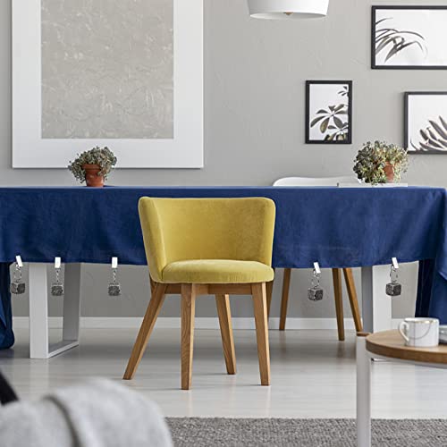 AVLA 8 Pack Tablecloth Weights, Table Covers Pendant Stones with Metal Clip Clamp, Heavy Table Cloth Marble Cubes Hangers, Stainless Steel Clips for Decoration, Outdoor, Picnic, Family Dinner Party - Thumbnail 7