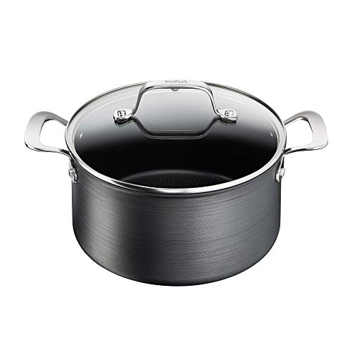Tefal G2564602 Unlimited Premium - Olla antiadherente de inducción y tapa (24 cm/5,2 L)