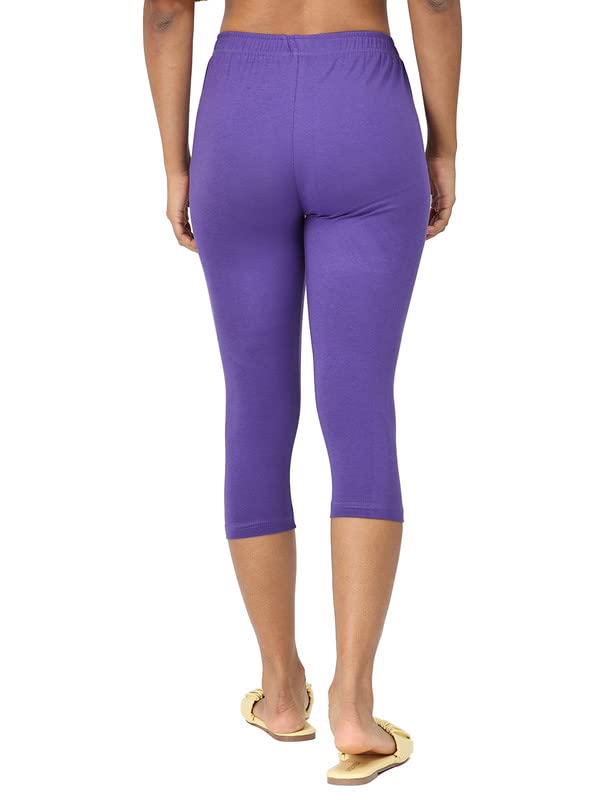 Image of Robinbosky Premium Stretchable Cotton Capri Legging for Women | Suitable for Formal wear & Casual wear | High-End Elastic Makes. The Leggings Squat Proof and Durable for Travel, Yoga, & Workout.