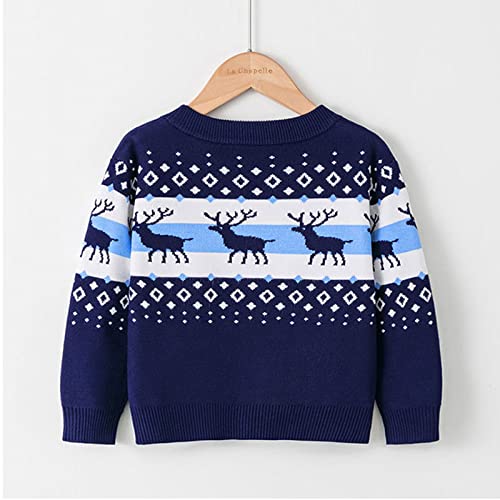 Toddler Cute Reindeer Cardigan Long Sleeve Knit Print Christmas Sweater Kids V-Neck Button Loose Fall Winter Tops2