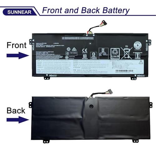 Image of L16L4PB1 L16M4PB1 L16C4PB1 Laptop Battery for Yoga 730-13IWL ideapad Yoga 720-13IKB 730-13IKB Series Notebook 5B10M52738 5B10M52739 5B10M52740 5B10Q38237 5B10Q38238 48Wh 6268mAh