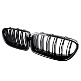 Passend für: F10 F18 10–15 Doppelbrücke Front Nieren Sport Kühlergrill Grill Schwarz glänzend F10 F18 M5 10-15 5 Serie