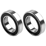 【Schwarz+Silber-Design】 Die Lager verfügen über ein schlankes schwarz-silbernes Design, das der Vorderradnabe Ihres Fahrrads einen Hauch von Stil verleiht.