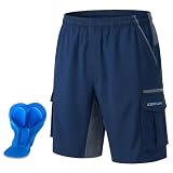 Men's Mountain Bike Shorts 3D Padded Bicycle Biking Shorts Quick Dry Lightweight MTB...