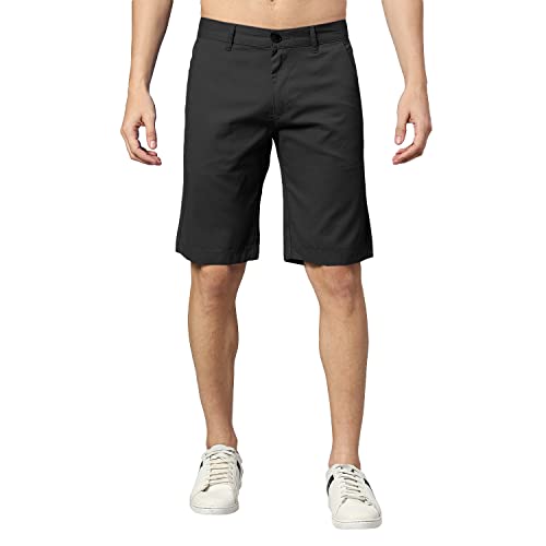 Image of Thomas Scott Men's | 100% Cotton | Solid | Above Knee | Button Closure | Chino | Casual Shorts for Men